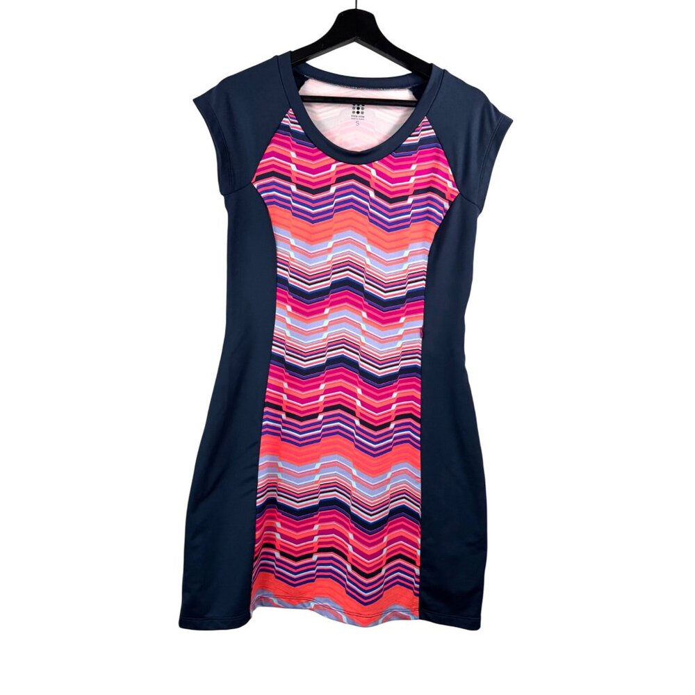 Title Nine‎ Gidget 2.0 Navy pink athleisure hiking dress sz S